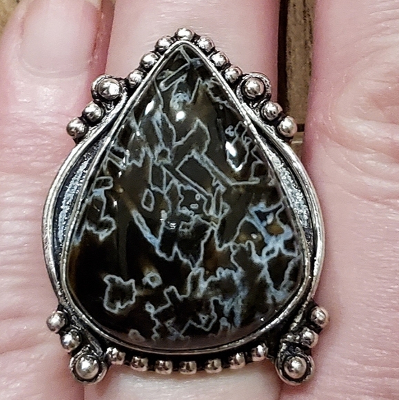 New Stick Agate 925 Silver Ring. - Picture 1 of 8